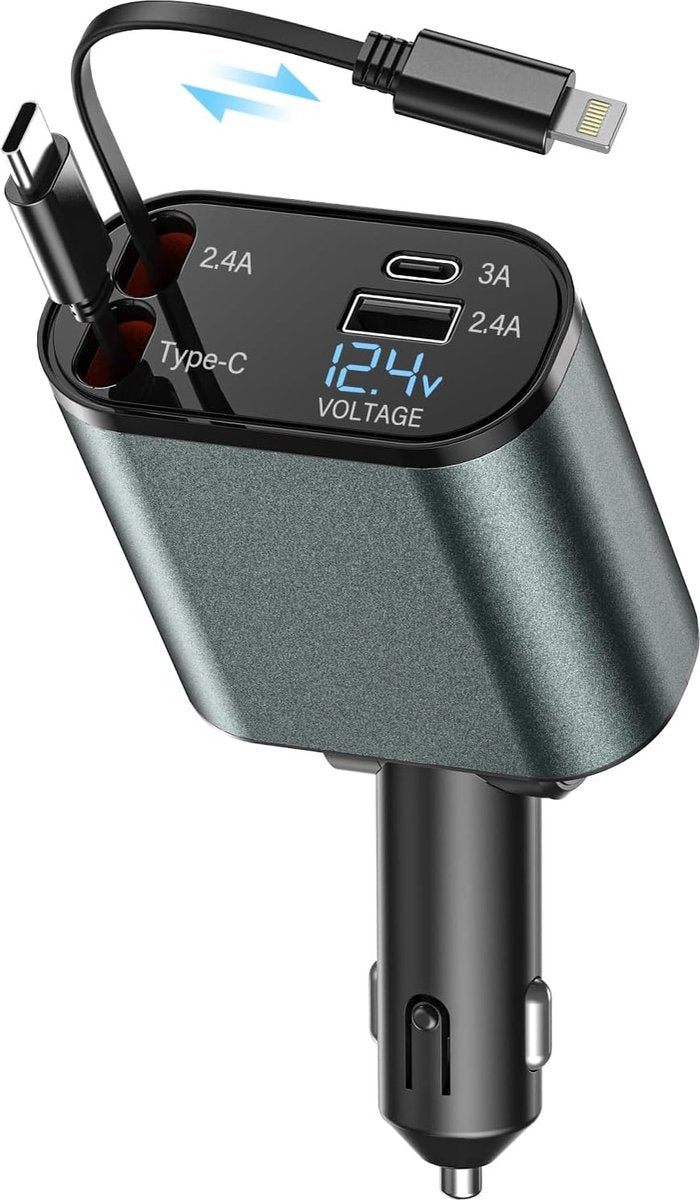 Chargeur de Voiture Rapide 4-en-1